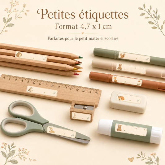 Etiquettes prénom Personnalisables (Planche)