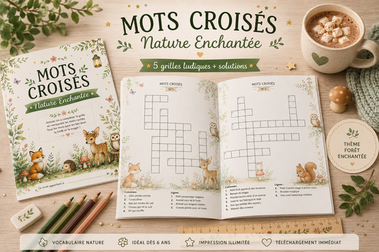 Mots croisés - Collection forêt enchantée