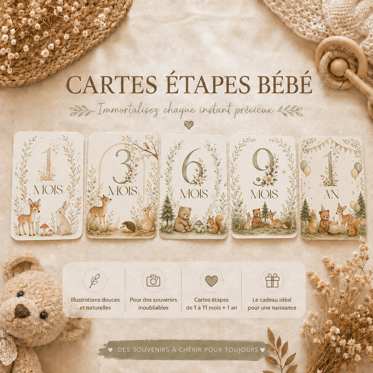 Cartes d'évolution - Nature Enchantée