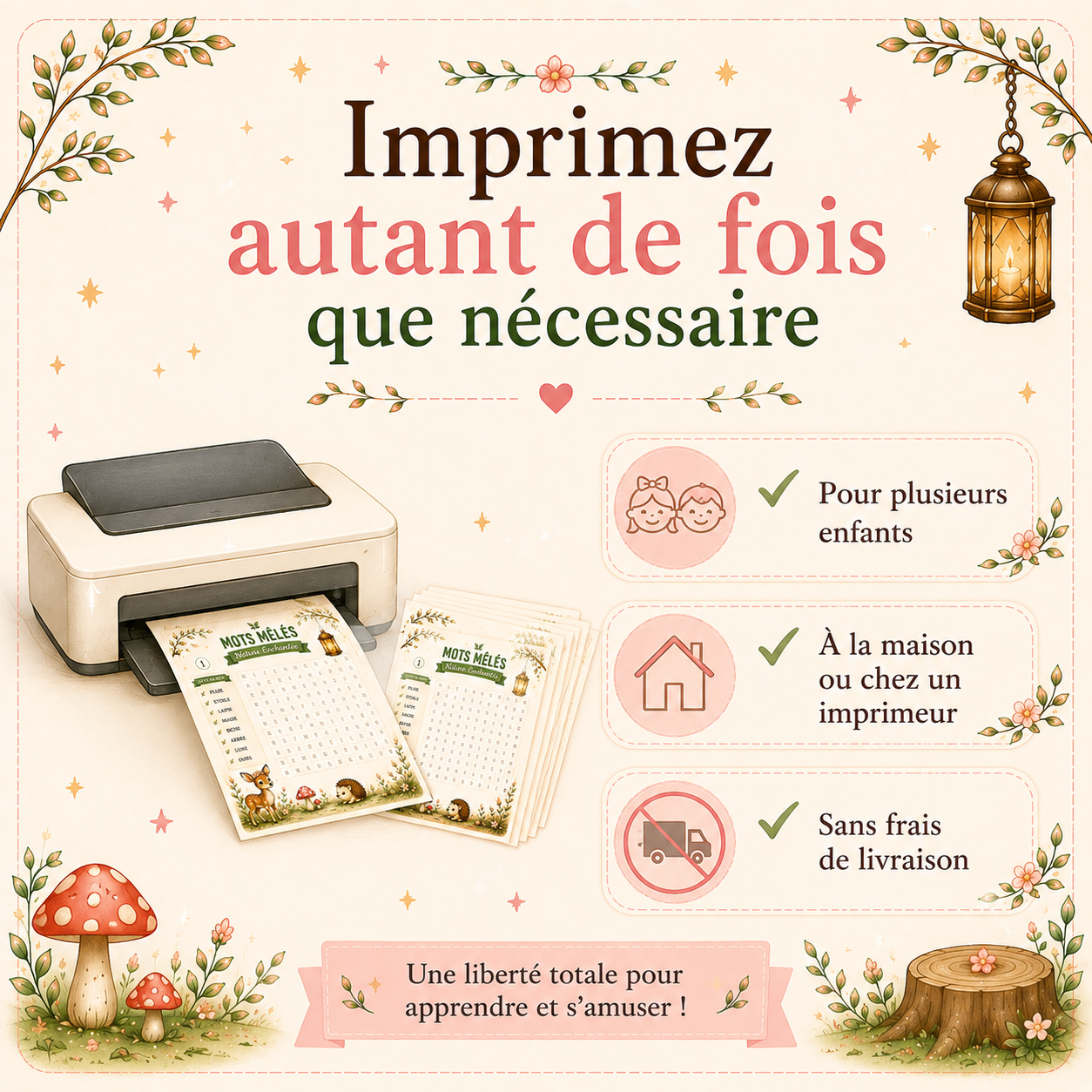 Mots mêlés - Collection Forêt enchantée