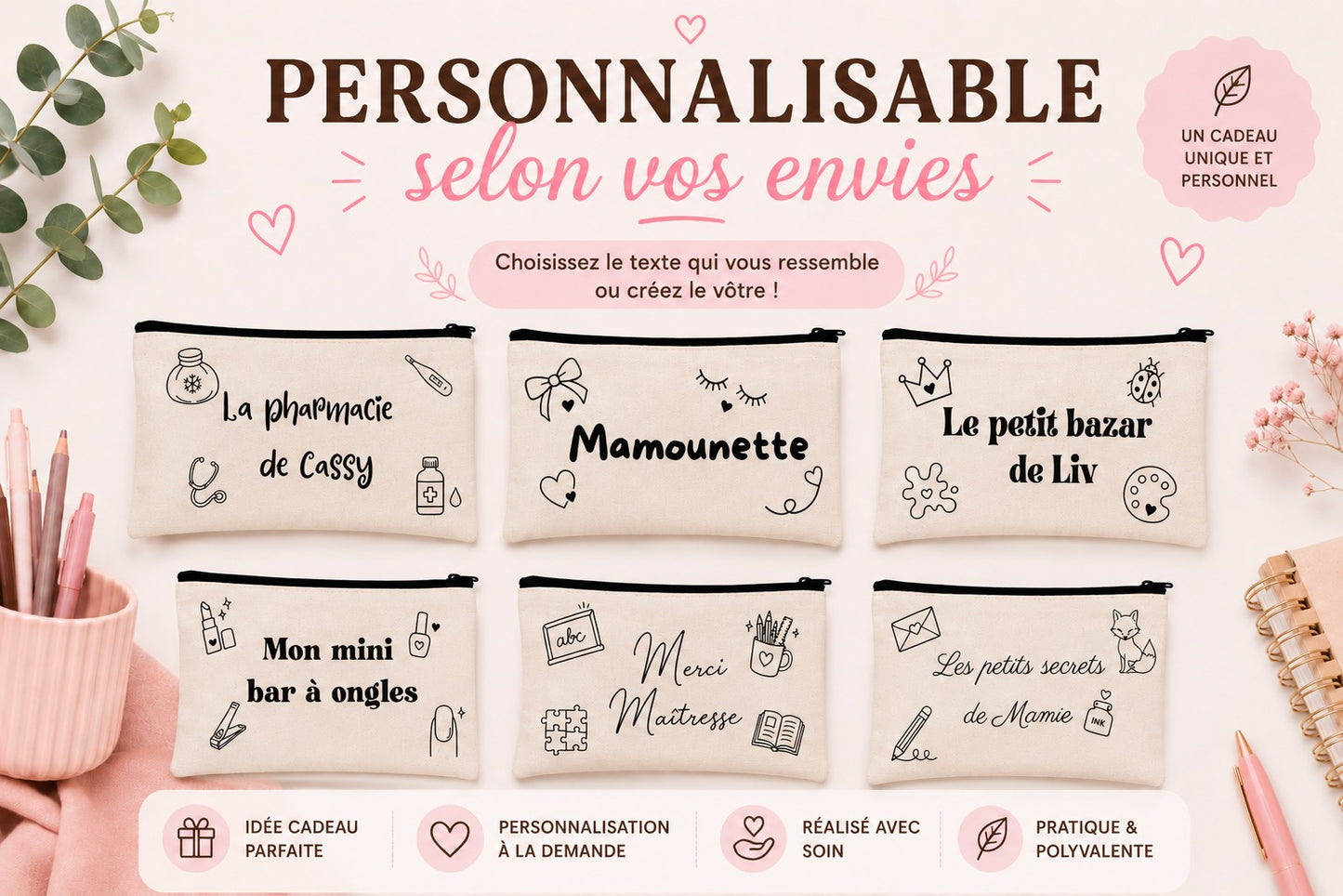 Pochette personnalisable