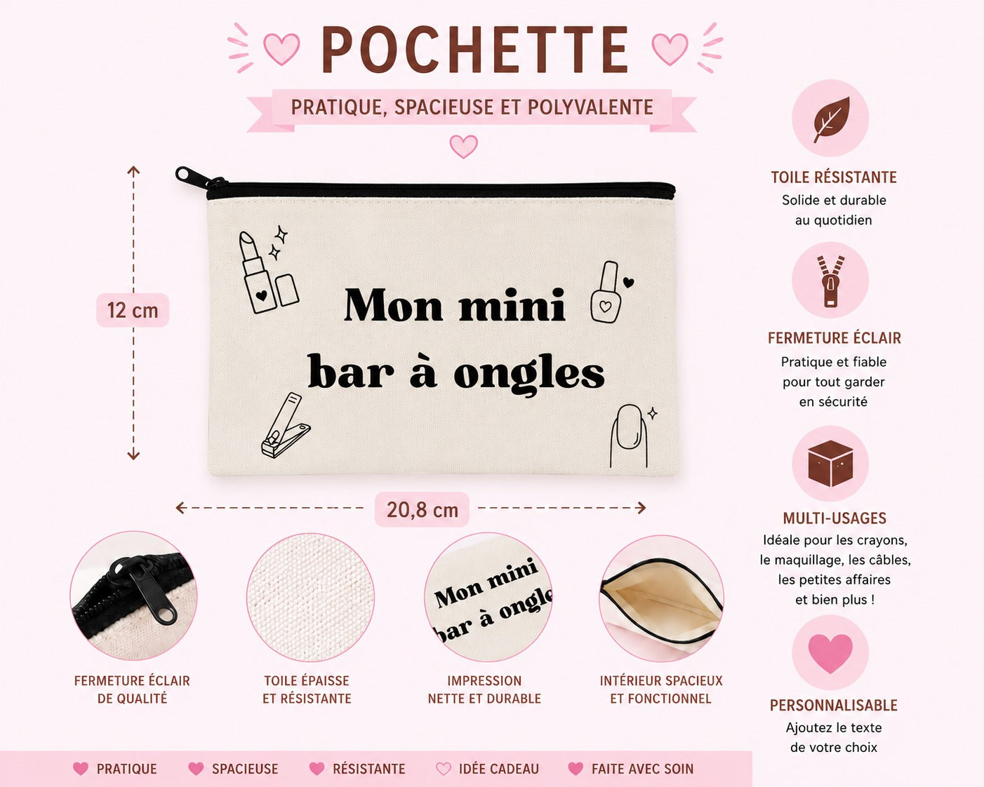 Pochette personnalisable