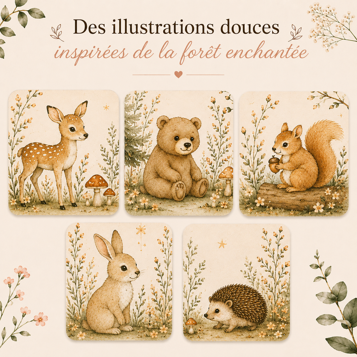 Cartes d'évolution - Nature Enchantée