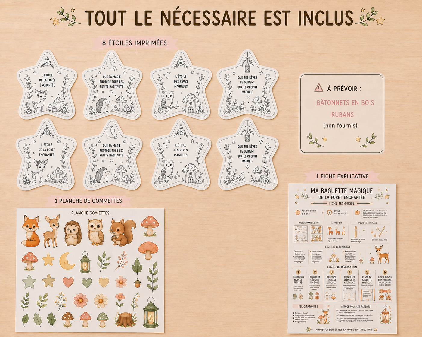 Activité créative baguette magique