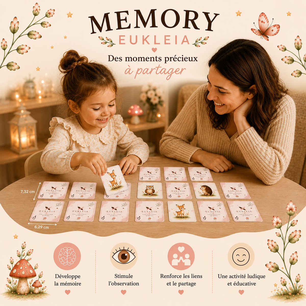 3 niveaux Memory à imprimer