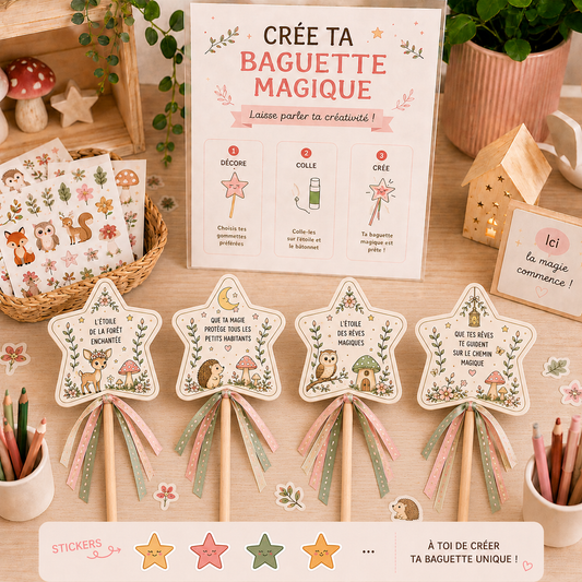 Activité créative baguette magique