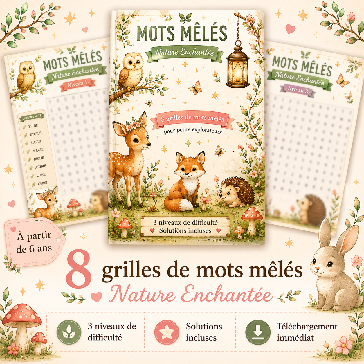 Mots mêlés - Collection Forêt enchantée