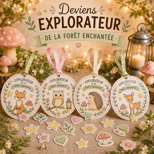 Activité créative médaillon d'explorateur